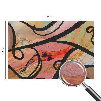 Fototapete fürs Kinderzimmer Farbenfrohe Bewegung