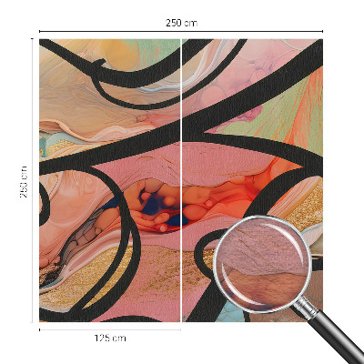 Fototapete fürs Kinderzimmer Farbenfrohe Bewegung