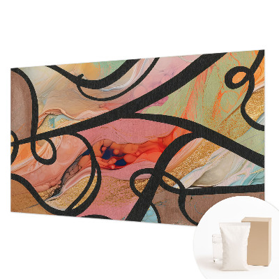 Fototapete fürs Kinderzimmer Farbenfrohe Bewegung