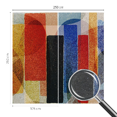 Motivtapete aus Vlies mit geometrischem Formenmuster