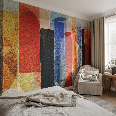 Motivtapete aus Vlies mit geometrischem Formenmuster