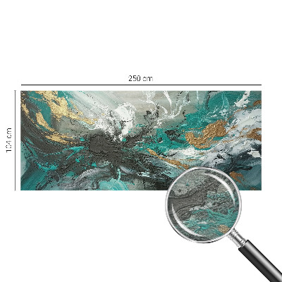 Vlies-Fototapete fürs Wohnzimmer mit künstlerischem Wirbelmotiv