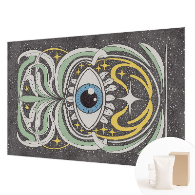 Vlies-Fototapete fürs Kinderzimmer mit einem symmetrischen Auge als Motiv