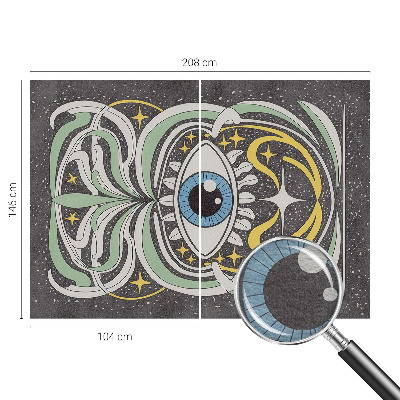 Vlies-Fototapete fürs Kinderzimmer mit einem symmetrischen Auge als Motiv