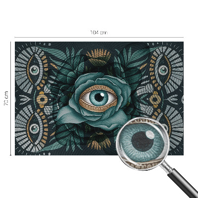 Vliestapete fürs Wohnzimmer Blütenauge