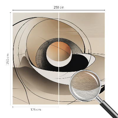Vlies-Fototapete fürs Schlafzimmer Harmonische Abstraktion