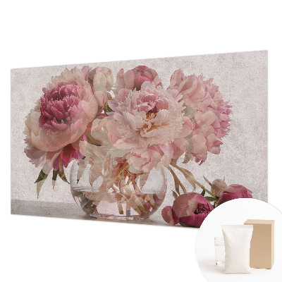 Vliestapete fürs Schlafzimmer Pfingstrosen-Charm