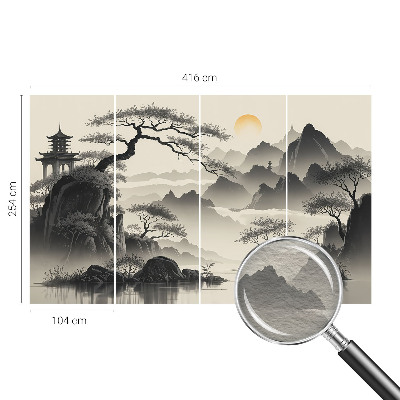 Wand-Fototapete mit Motiv einer östlichen Landschaft