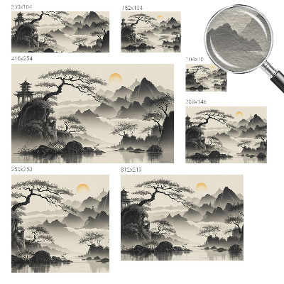 Wand-Fototapete Östliche Landschaft