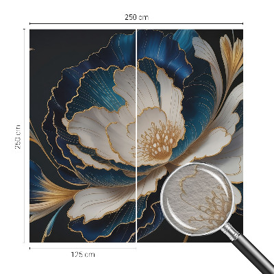Fototapete nach Maß mit Blumenmuster