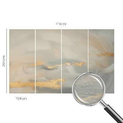 Dekorative Wand-Fototapete mit einem Muster aus sanften Streifen
