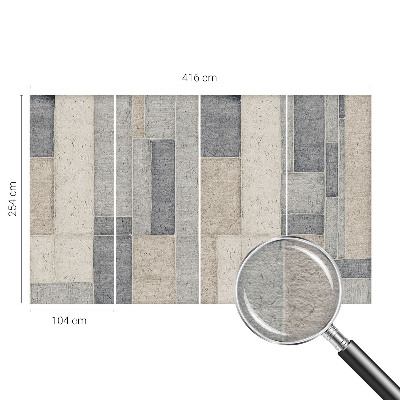 Fototapete mit geometrischem Mosaikmotiv