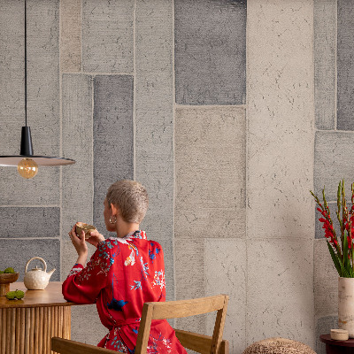 Fototapete mit geometrischem Mosaikmotiv