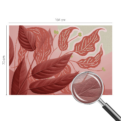 Fototapete fürs Schlafzimmer Bio-Blätter