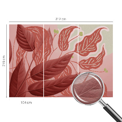 Fototapete fürs Schlafzimmer Bio-Blätter