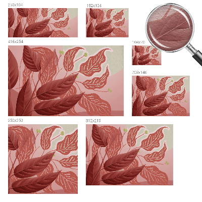 Fototapete fürs Schlafzimmer Bio-Blätter