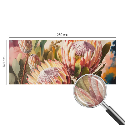Fototapete fürs Kinderzimmer mit Protea-Blüten als Motiv