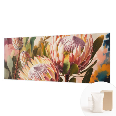 Fototapete fürs Kinderzimmer mit Protea-Blüten als Motiv