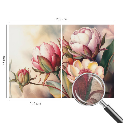 Motivtapete aus Vlies mit einem Blumenstrauß als Motiv