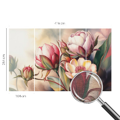 Motivtapete aus Vlies mit einem Blumenstrauß als Motiv