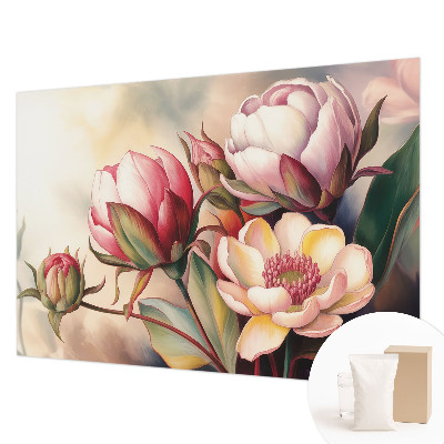 Motivtapete aus Vlies mit einem Blumenstrauß als Motiv