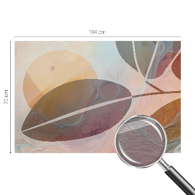 Fototapete aus Vlies mit harmonischem Blattmuster