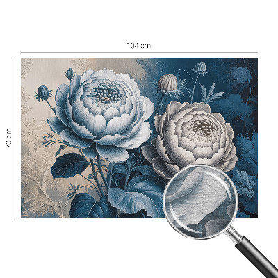 Vlies-Fototapete fürs Schlafzimmer mit romantischem Blumenmotiv