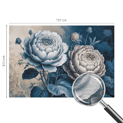 Vlies-Fototapete fürs Schlafzimmer mit romantischem Blumenmotiv