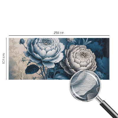 Vlies-Fototapete fürs Schlafzimmer mit romantischem Blumenmotiv