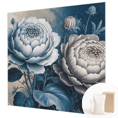 Vlies-Fototapete fürs Schlafzimmer mit romantischem Blumenmotiv