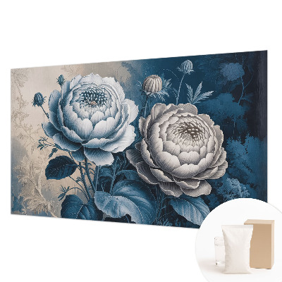 Vlies-Fototapete fürs Schlafzimmer mit romantischem Blumenmotiv