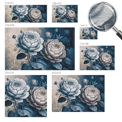 Vlies-Fototapete fürs Schlafzimmer mit romantischem Blumenmotiv