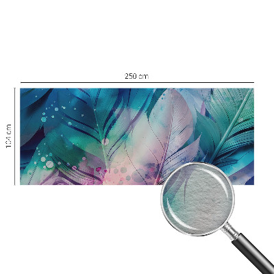 Vliestapete fürs Wohnzimmer Bunte Federn