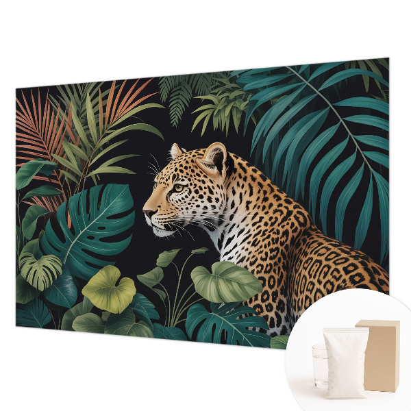Vlies-Fototapete fürs Kinderzimmer mit exotischem Leoparden-Motiv