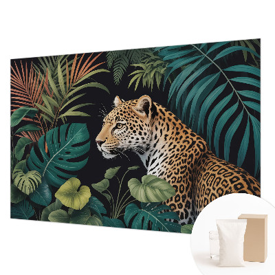 Vlies-Fototapete fürs Kinderzimmer mit exotischem Leoparden-Motiv
