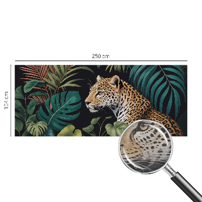 Vlies-Fototapete fürs Kinderzimmer mit exotischem Leoparden-Motiv