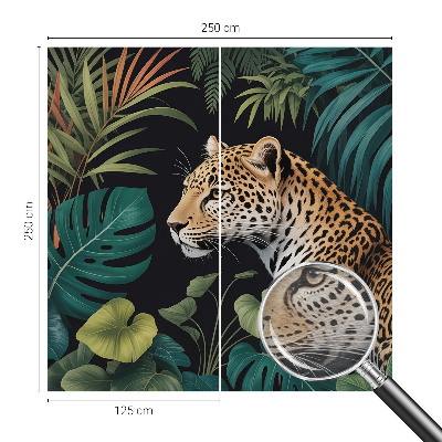Vlies-Fototapete fürs Kinderzimmer mit exotischem Leoparden-Motiv