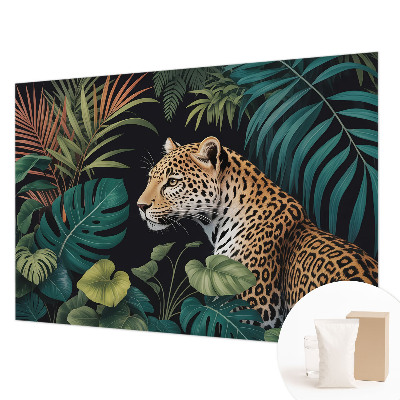 Vlies-Fototapete fürs Kinderzimmer mit exotischem Leoparden-Motiv