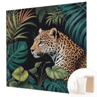 Vlies-Fototapete fürs Kinderzimmer mit exotischem Leoparden-Motiv