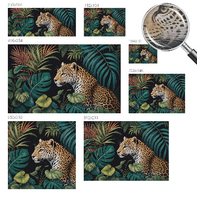 Vlies-Fototapete fürs Kinderzimmer mit exotischem Leoparden-Motiv
