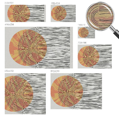 Vliestapete fürs Schlafzimmer mit einem Kreisdesign aus feinen Linien