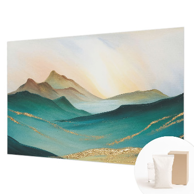 Moderne Vlies-Fototapete mit friedlicher Landschaft als Motiv