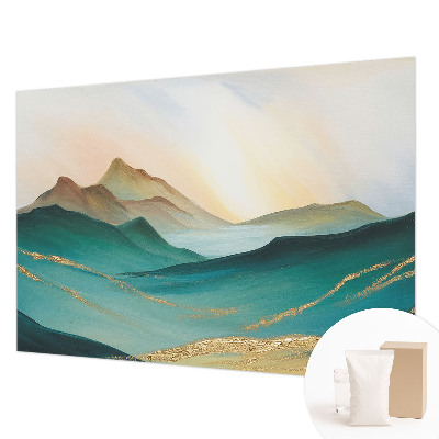 Moderne Vlies-Fototapete mit friedlicher Landschaft als Motiv