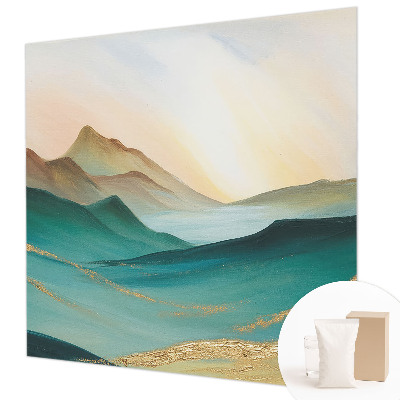 Moderne Vlies-Fototapete mit friedlicher Landschaft als Motiv