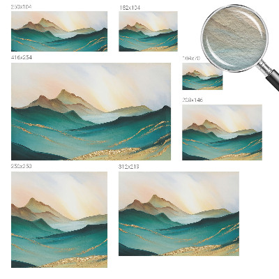 Moderne Vlies-Fototapete mit friedlicher Landschaft als Motiv