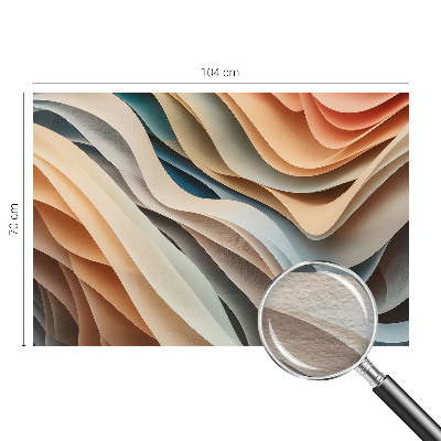 Wand-Fototapete mit wellenförmigem Muster