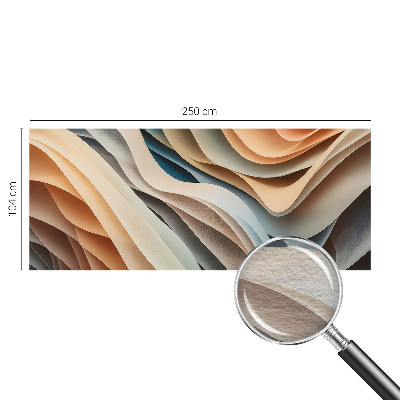 Wand-Fototapete mit wellenförmigem Muster