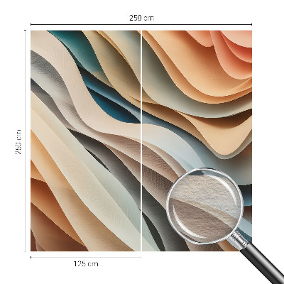 Wand-Fototapete mit wellenförmigem Muster