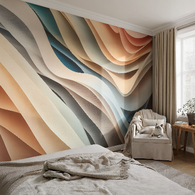 Wand-Fototapete Wellenförmige Formen