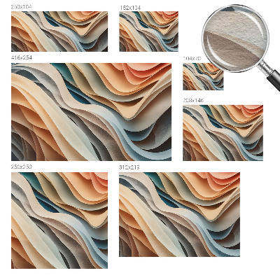 Wand-Fototapete mit wellenförmigem Muster